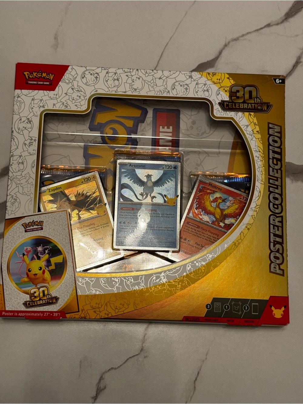 2 Pack Pokemon Poster Collection - Gold, White, Blue, Red